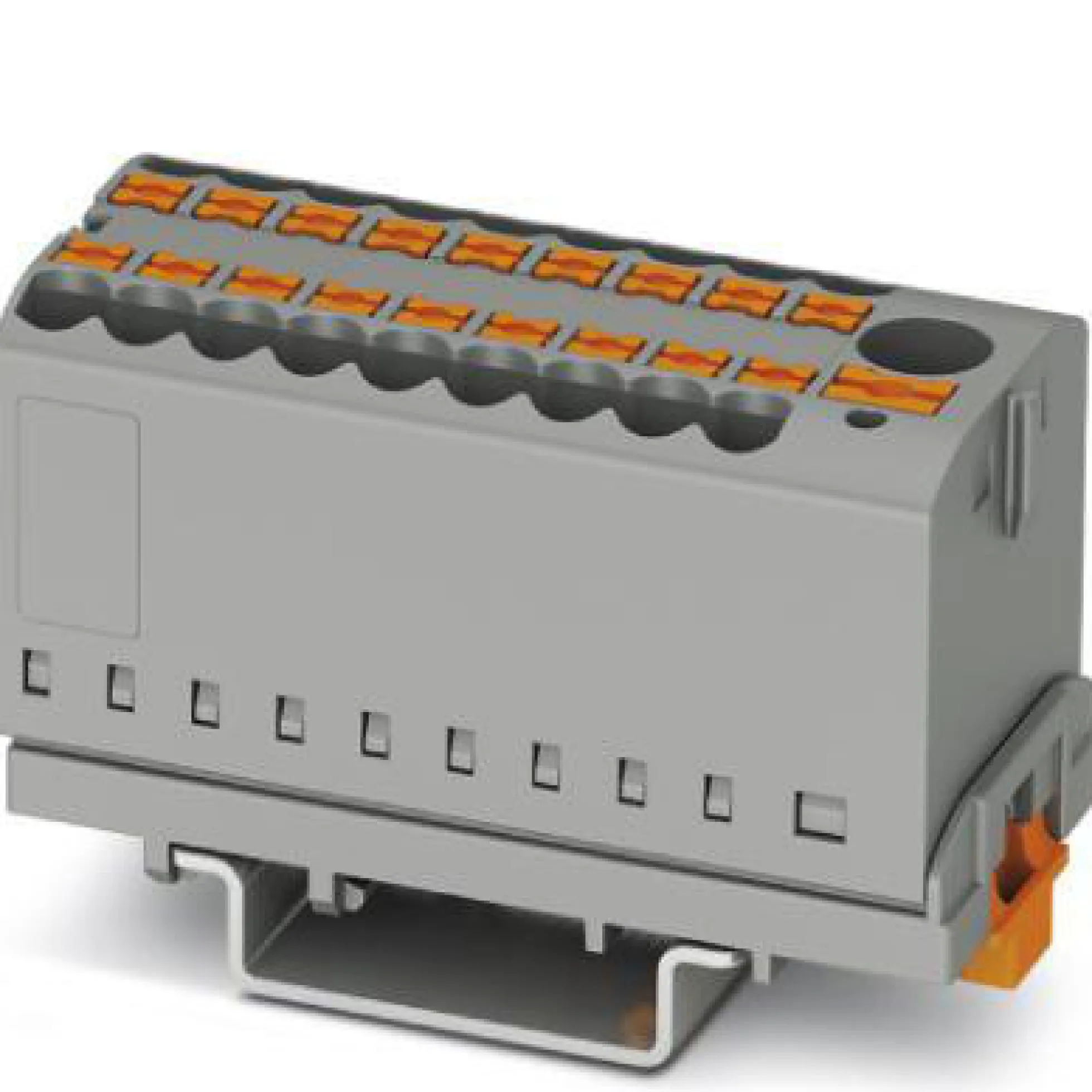 Fordelerblok PTFIX 6/18X2,5-NS35 RD, 690 V, 24 A, rød