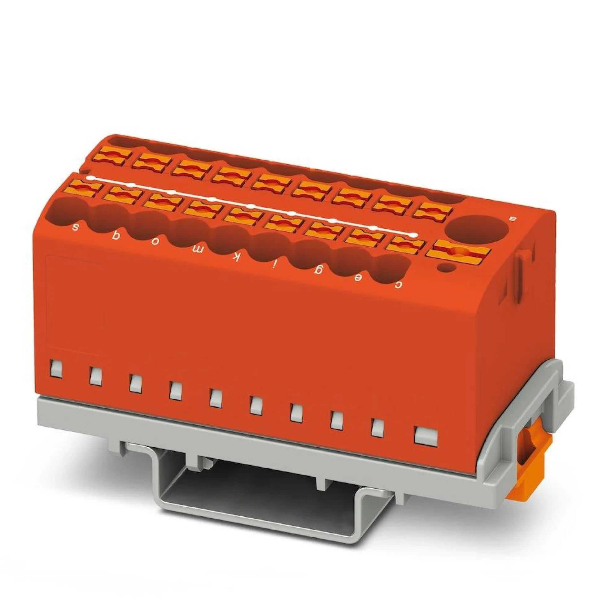 Fordelerblok PTFIX 6/18X2,5-NS35 RD, 690 V, 24 A, rød