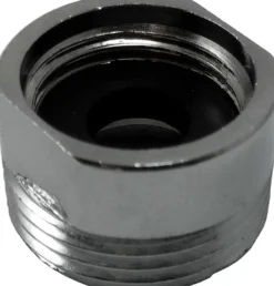 Forkormet nippelmuffe med nippel/muffe samt pakning, ¾" x ½"