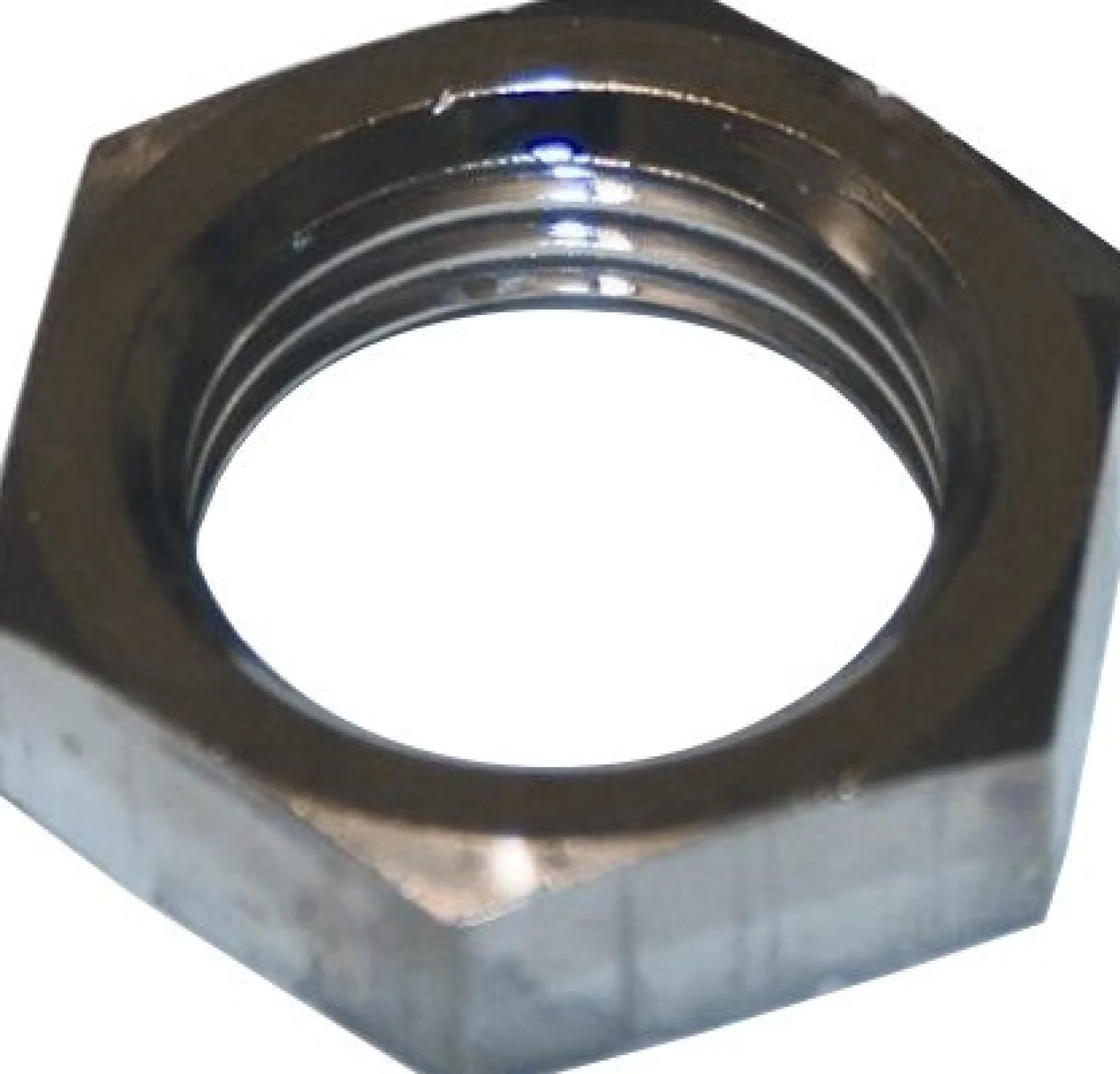 Forkromet messing kontramøtrik, ½"