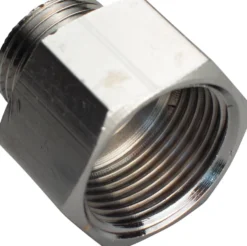 Forkromet messing spidsmuffe