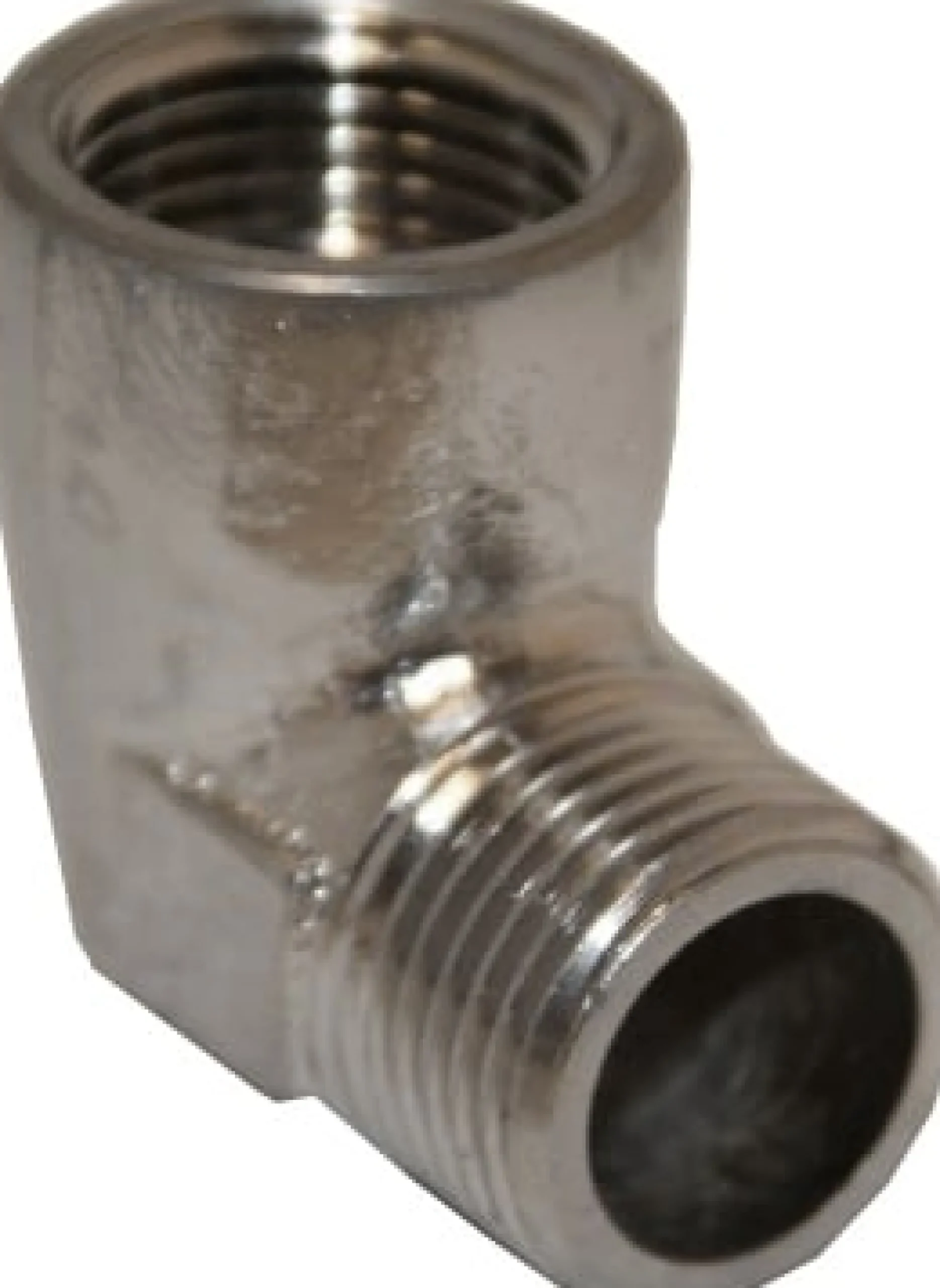 Forkromet messing vinkel 90° m. muffer, ¾" x ¾" – Øvrige