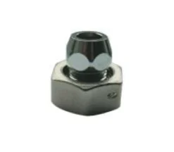 Forskruning 3/4 - 10mm Med kobling til Cu-rør, med pakning. Forkromet