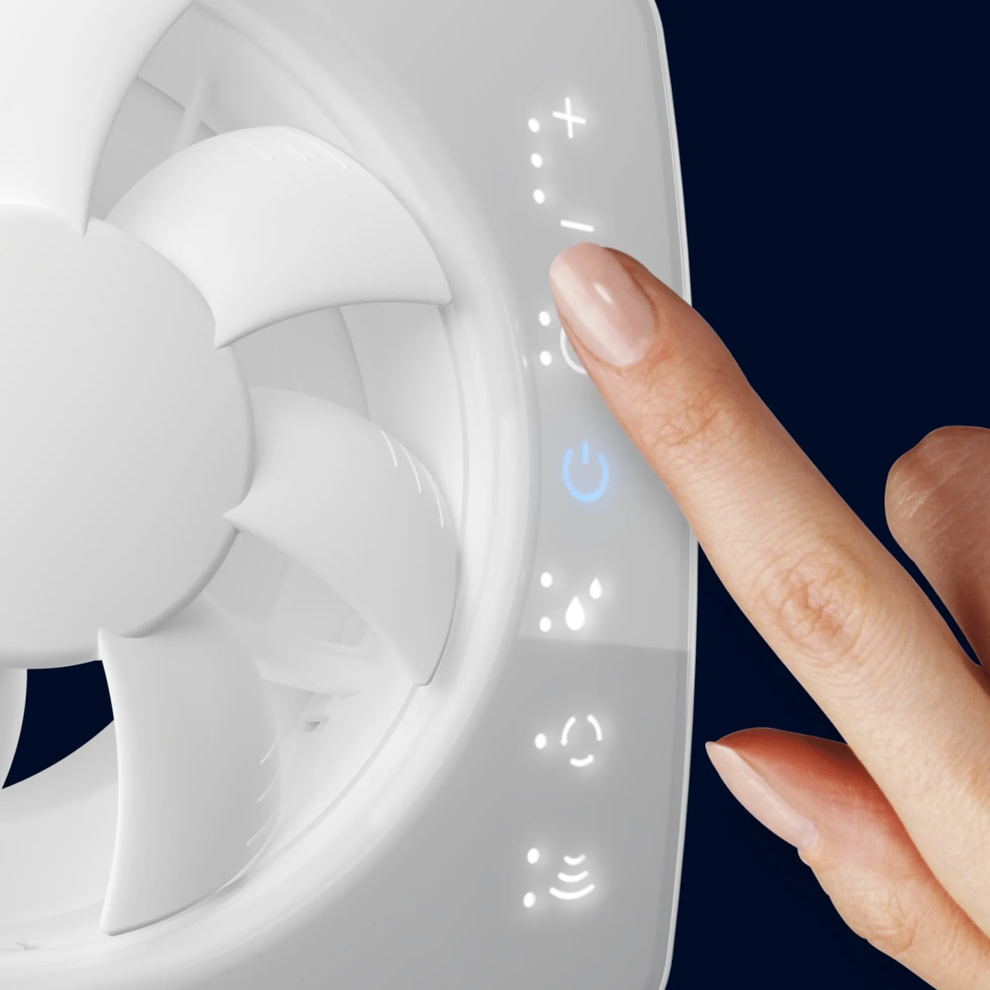Fresh Intellivent Sky ventilator, lugtsensor, hvid