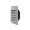 Fresh Murrist, grå med sort studs, 150x150 plast