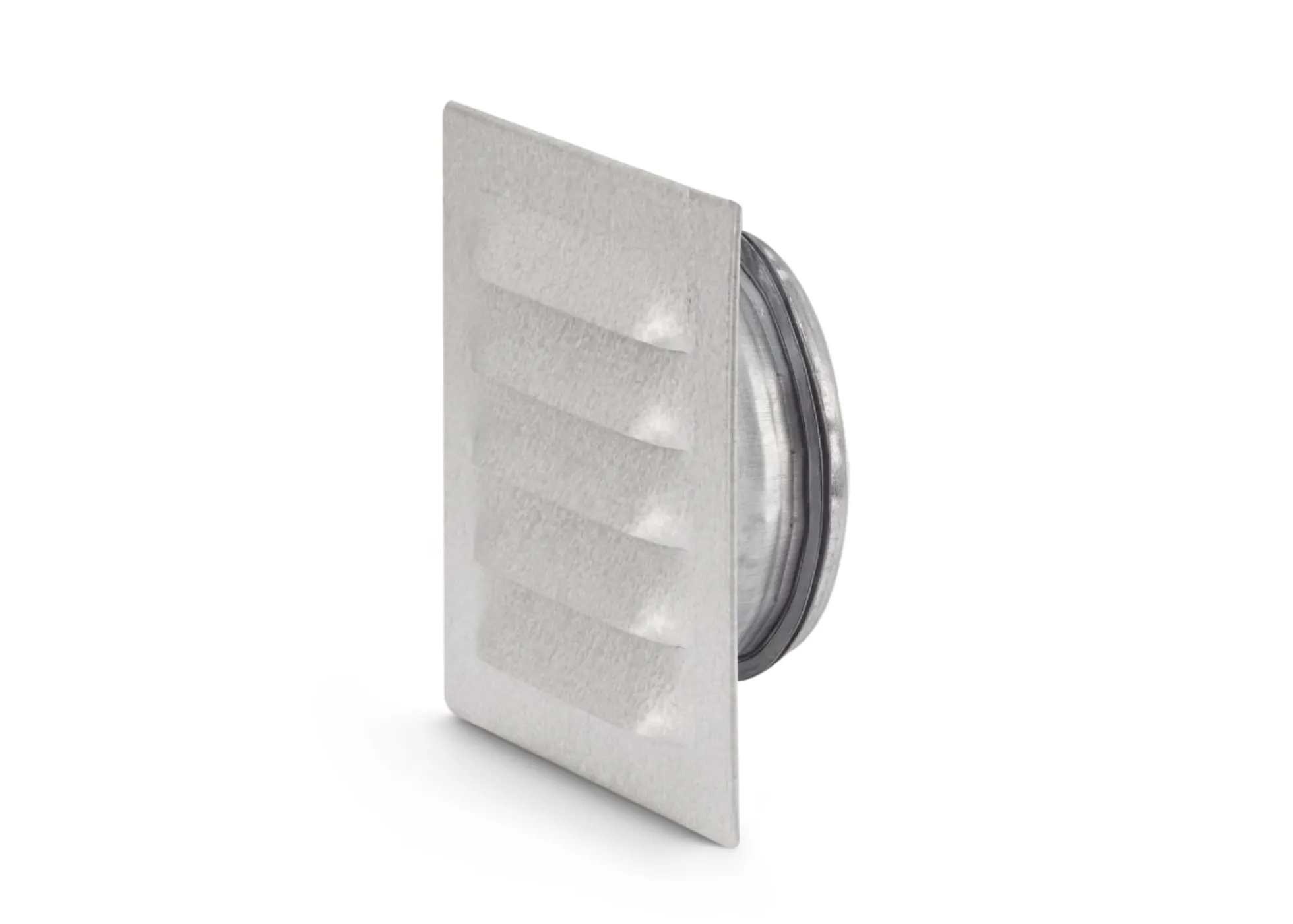 Fresh murrist med studs Ø100 mm, 145x145 mm, mat stål