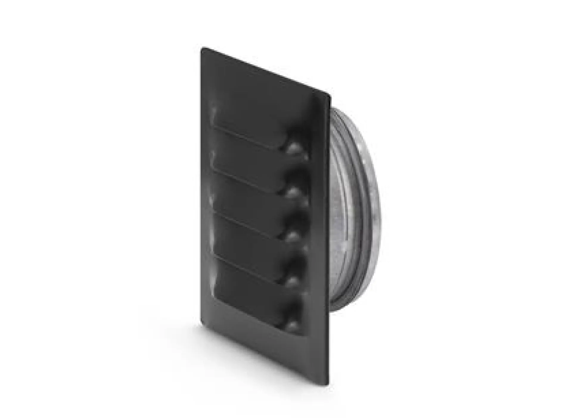 Fresh murrist med studs Ø100 mm, 145x145 mm, sort