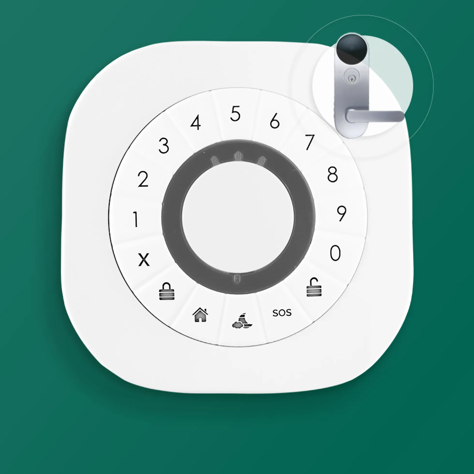 Frient Intelligent Keypad til smart dørlås, Zigbee