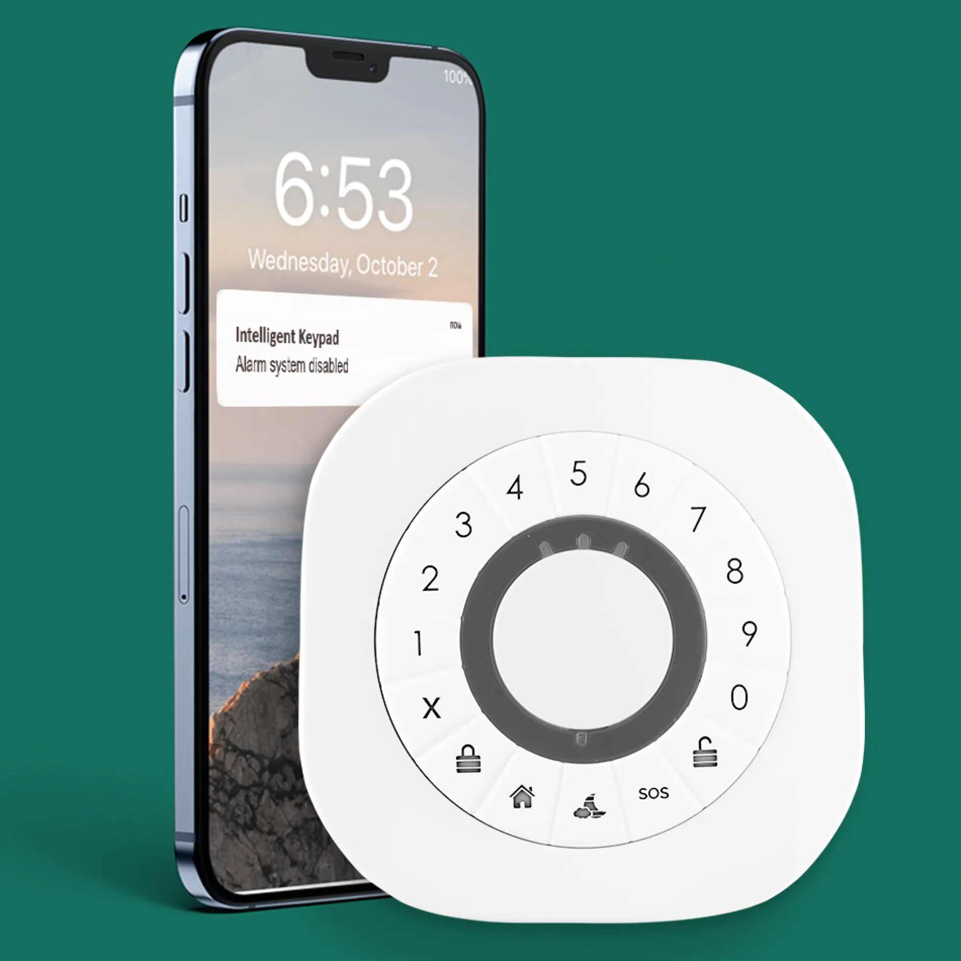 Frient Intelligent Keypad til smart dørlås, Zigbee