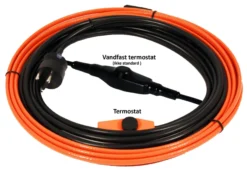 Frostsikringskabel DVU, med stik og termostat