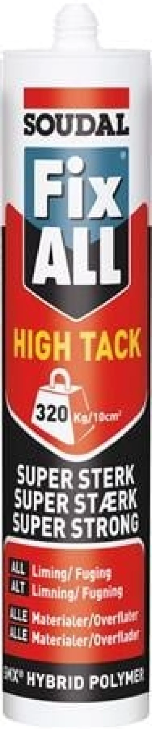 Fugemasse fix all high tack, grå