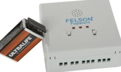 Fugtalarm med Relæ og Litium Batteri