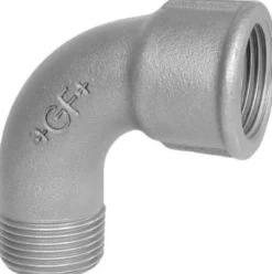 Galvaniseret kort bøjning 90° m. mf/np