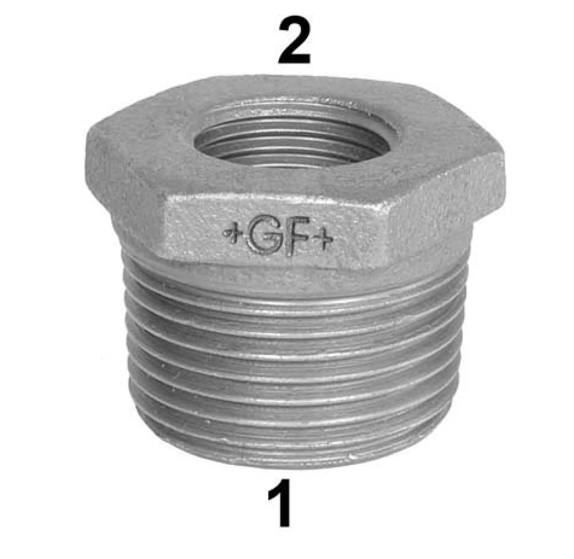 Galvaniseret nippelmuffe
