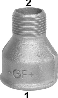 Galvaniseret spidsmuffe