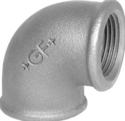Galvaniseret vinkel 90° m. mf/mf
