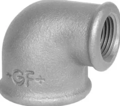 Galvaniseret vinkel 90° m. mf/mf