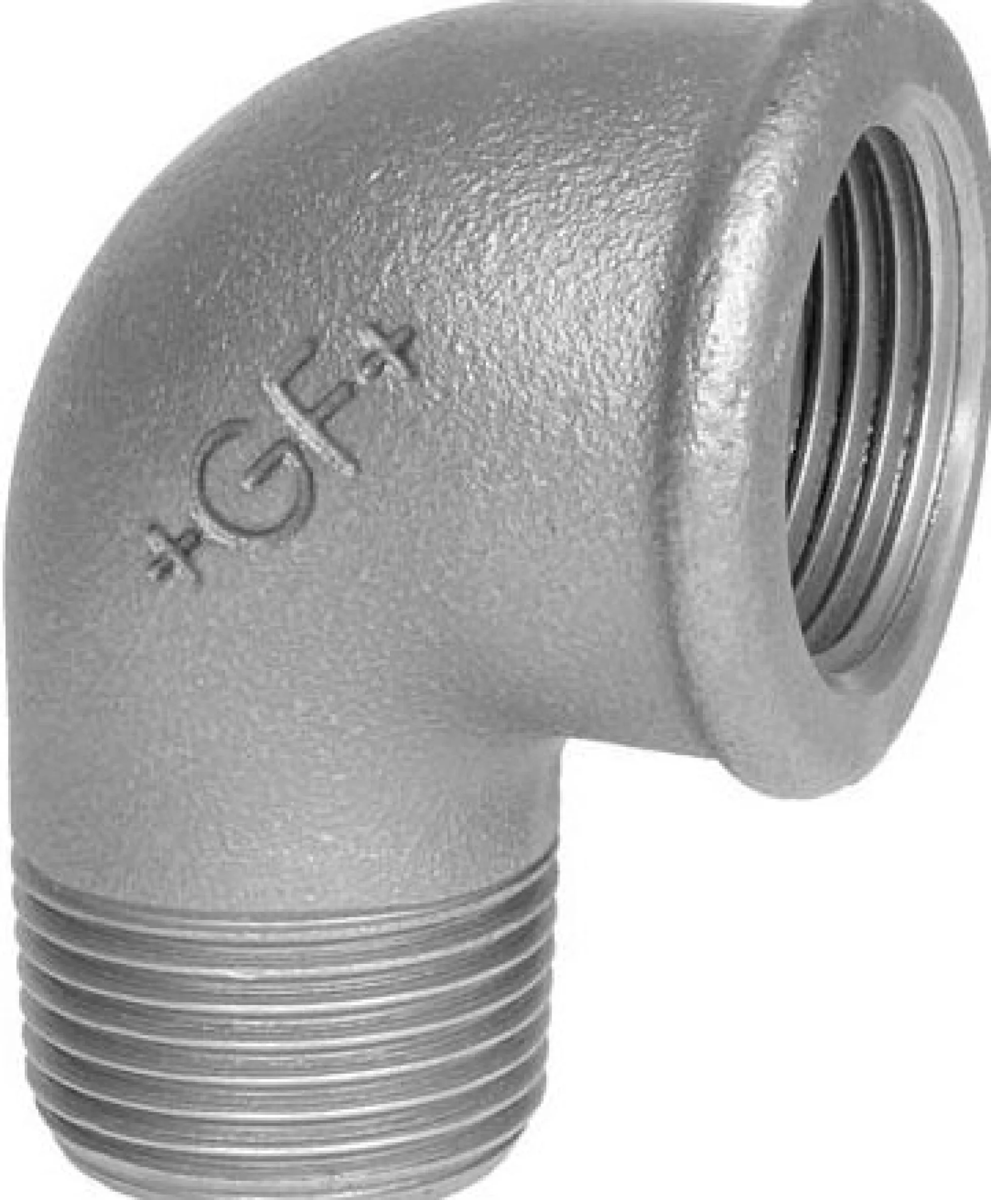 Galvaniseret vinkel 90° m. mf/np