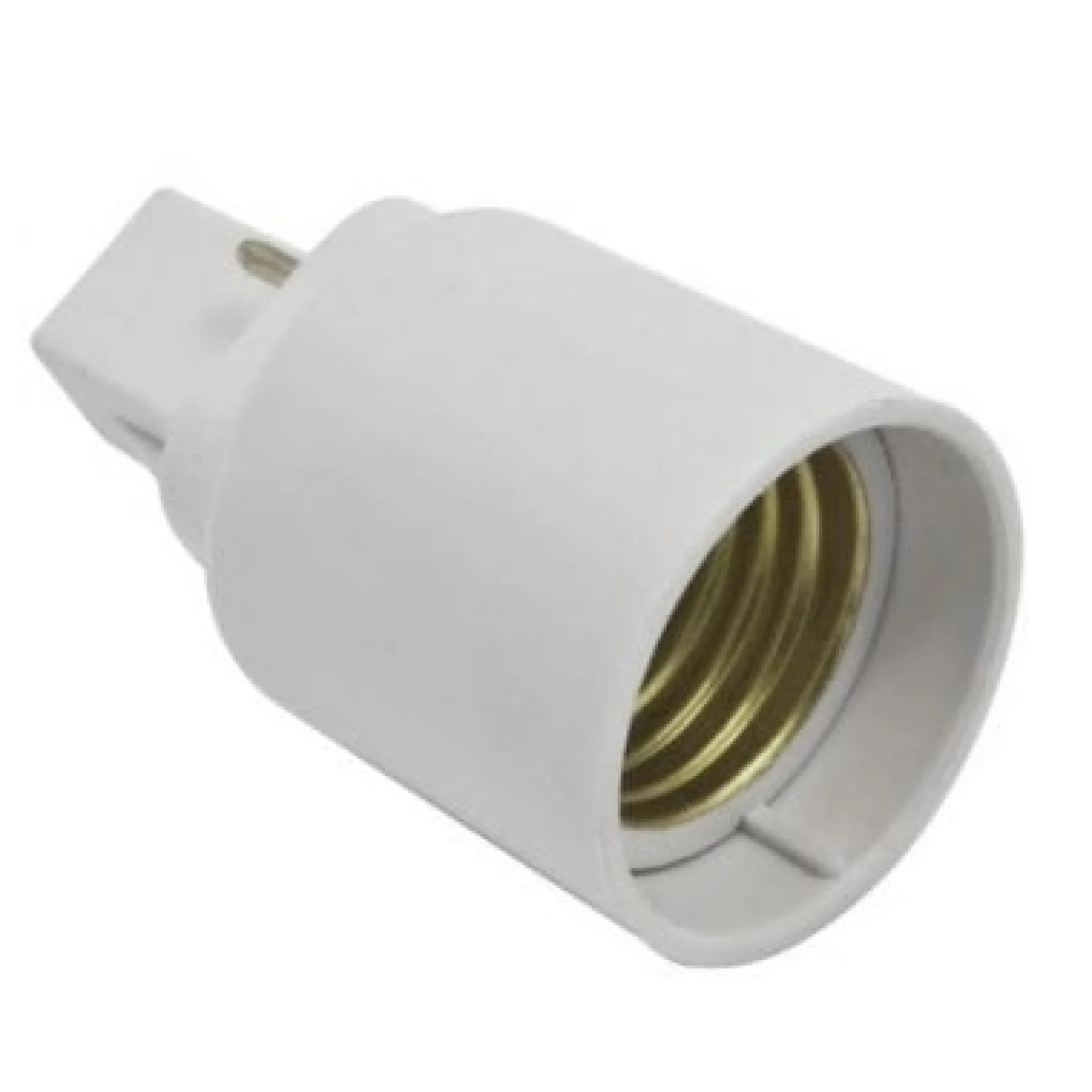 G24D til E27 adapter, 230V, stikadapter til omformer fra G24D til E27 sokkel