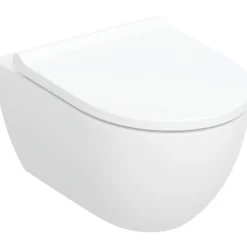 Geberit Acanto væghængt toilet, TurboFlush, KeraTect, inkl. softclose sæde