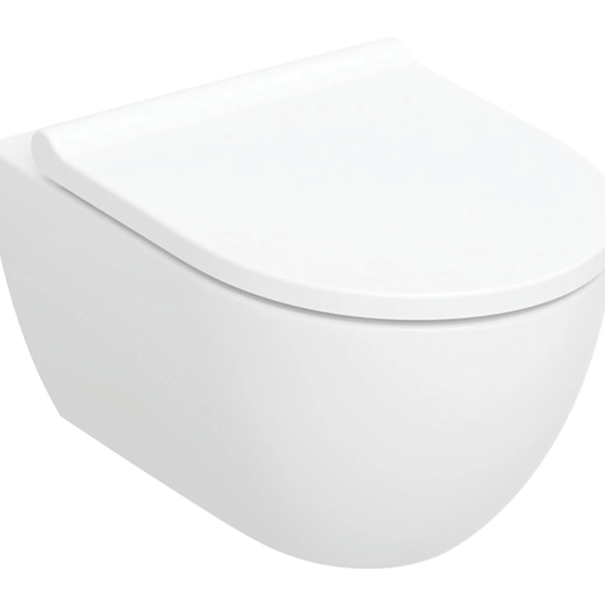 Geberit Acanto væghængt toilet, TurboFlush, KeraTect, inkl. softclose sæde