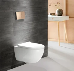 Geberit Acanto væghængt toilet, TurboFlush, KeraTect, inkl. softclose sæde