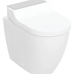Geberit Aqc Tuma Comfort gulvstående douchetoilet, rustfri stål