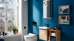 Geberit Aqc Tuma Comfort gulvstående douchetoilet, alpinhvid