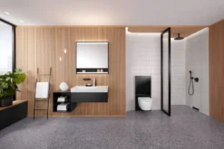 Geberit frontplade med afdækning til Shower Element, plast mat sort