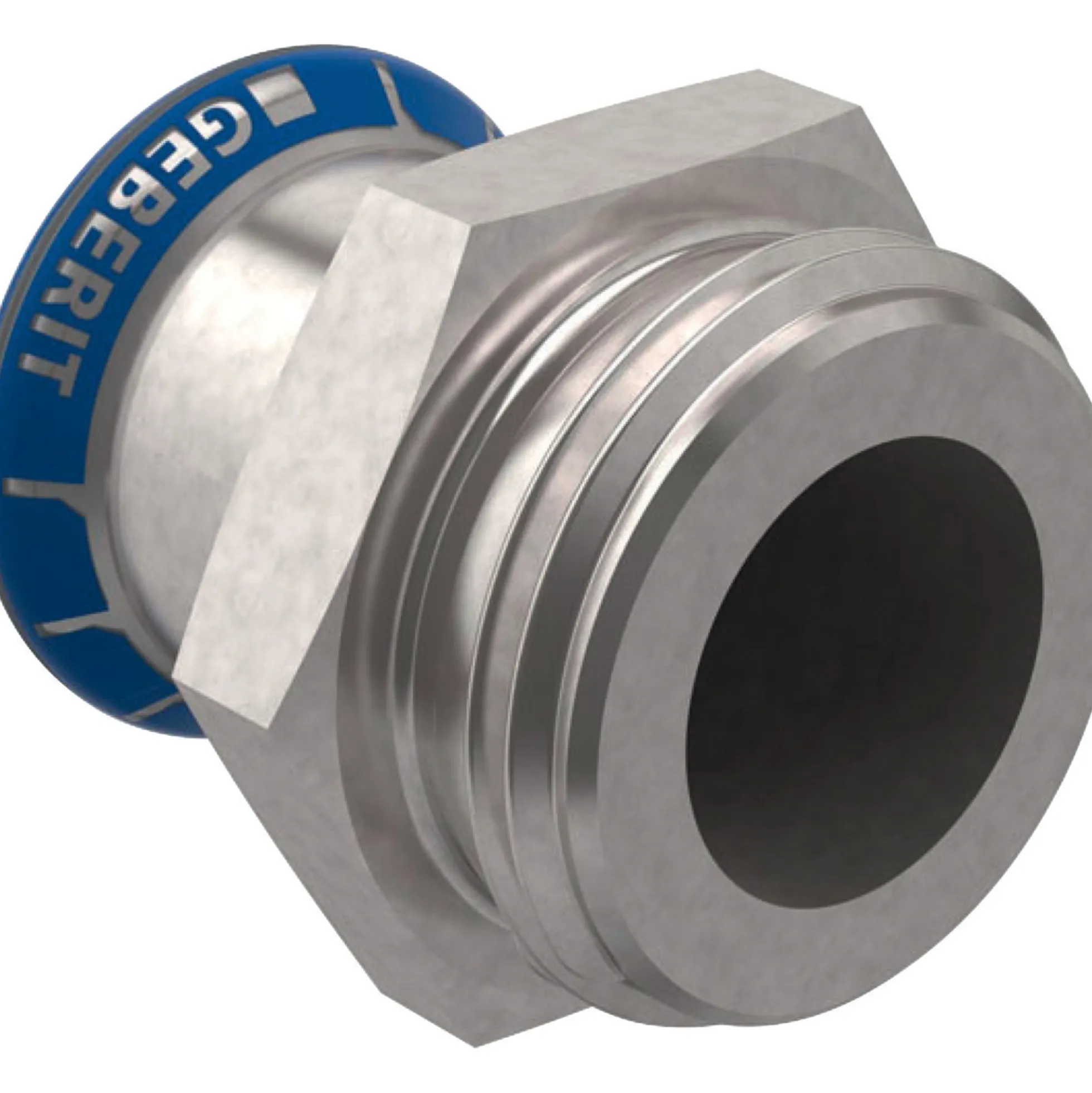 Geberit Mapress, overgangsfitting, 22mm pres, 1'' udvendigt gevind