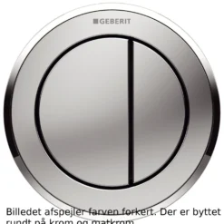 Geberit – Omega10 pneumatisk dobbelt tryk til fjernbetjening af cisterner