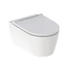 Geberit One Rimfree Toiletskål, væghængt, TurboFlush, hvid, inkl. toiletsæde