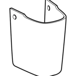 Geberit Renova Compact halvsøjle, 315 x 215 x 237 mm, hvid