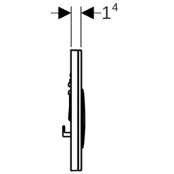 Geberit Sigma50 Round betjeningsplade