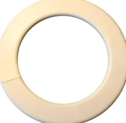 Gennemføring, hvid plast Ø125 mm