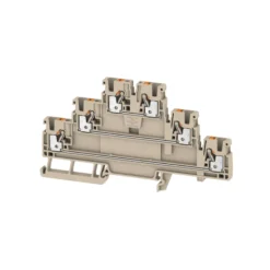 Gennemgangsklemme A3T, 2,5 mm², beige
