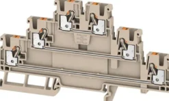 Gennemgangsklemme A3T, 2,5 mm², beige