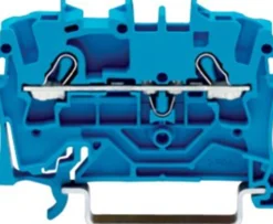 Gennemgangsklemme 2,5mm², 2L, blå