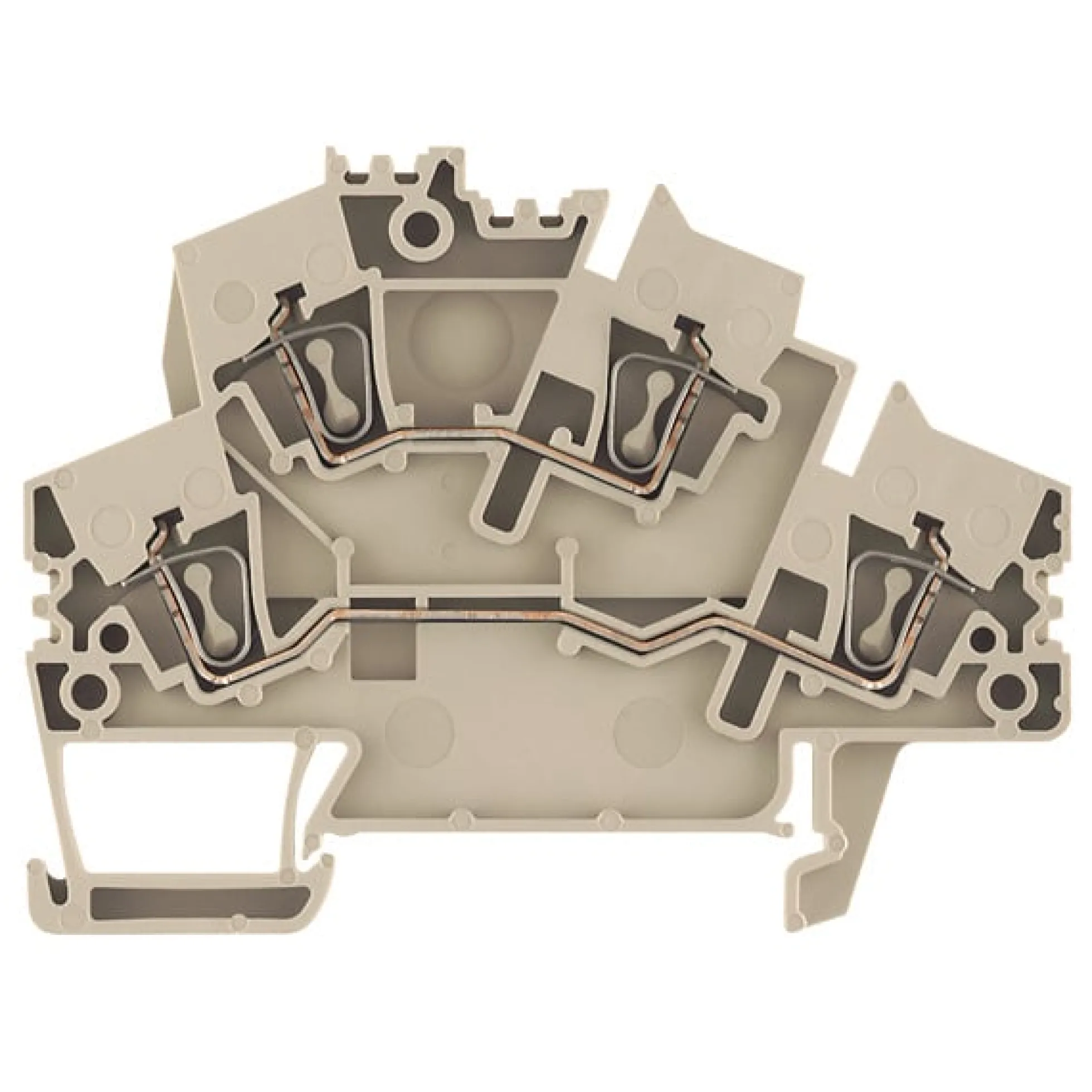 Gennemgangsklemme 2,5 mm² ZDK-2 beige