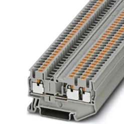 Gennemgangsklemme PT 2,5-Twin, 800V, 24A, push-in, grå - Phoenix Contact