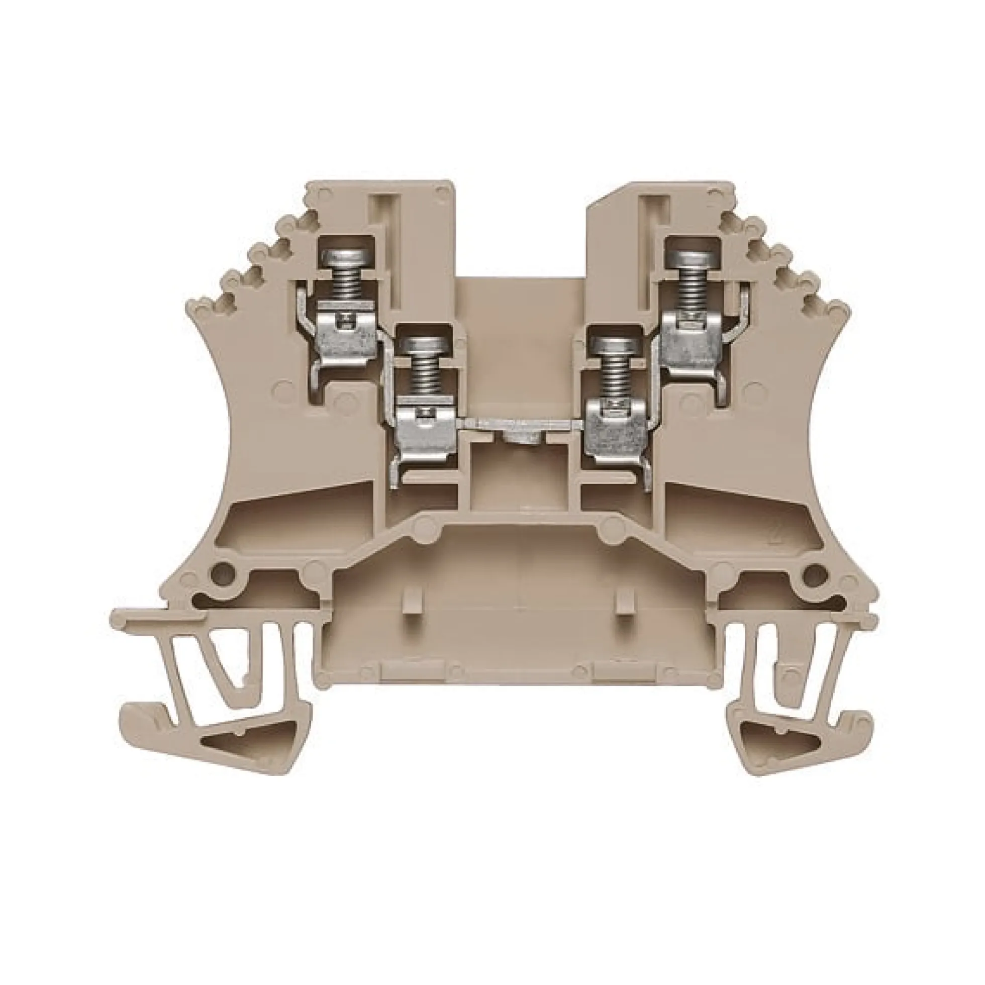 Gennemgangsklemme WDU 1,5/ZZ, beige, 2xskrue/2xskrue - Weidmüller