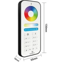 Gledopto RGB+CCT touch fjernbetjening, 6 zoner, batteri