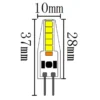 G4 LED-pære, 2W, dæmpbar, 12V-24V, 3000K, LEDlife SILI2