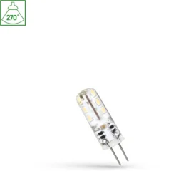 G4 LED pære, 1.5W, 12V DC, 110 lumen, 6000K, ikke dæmpbar