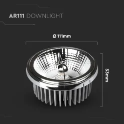 G53 LED spot, 20W, varm hvid, 230V, AR111 - V-Tac