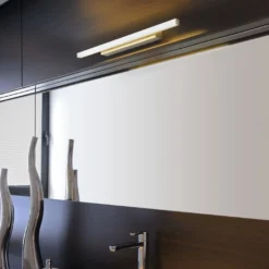 GLENOS 60, LED spejllampe grå, CCT switch 3000/4000K