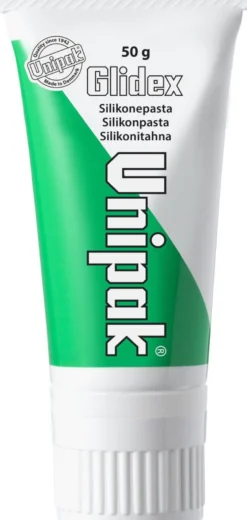 Glidex silikonpasta, drikkevandsgodkendt, 50 g med påføringssvamp