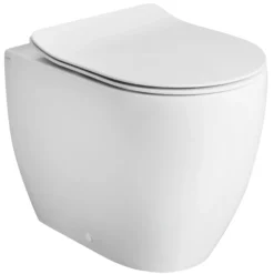 Glomp BTW gulvstående toilet, uden cisterne, uden sæde, mat hvid