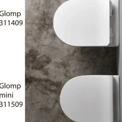 Glomp Mini væghængt toilet Norim, uden sæde, hvid
