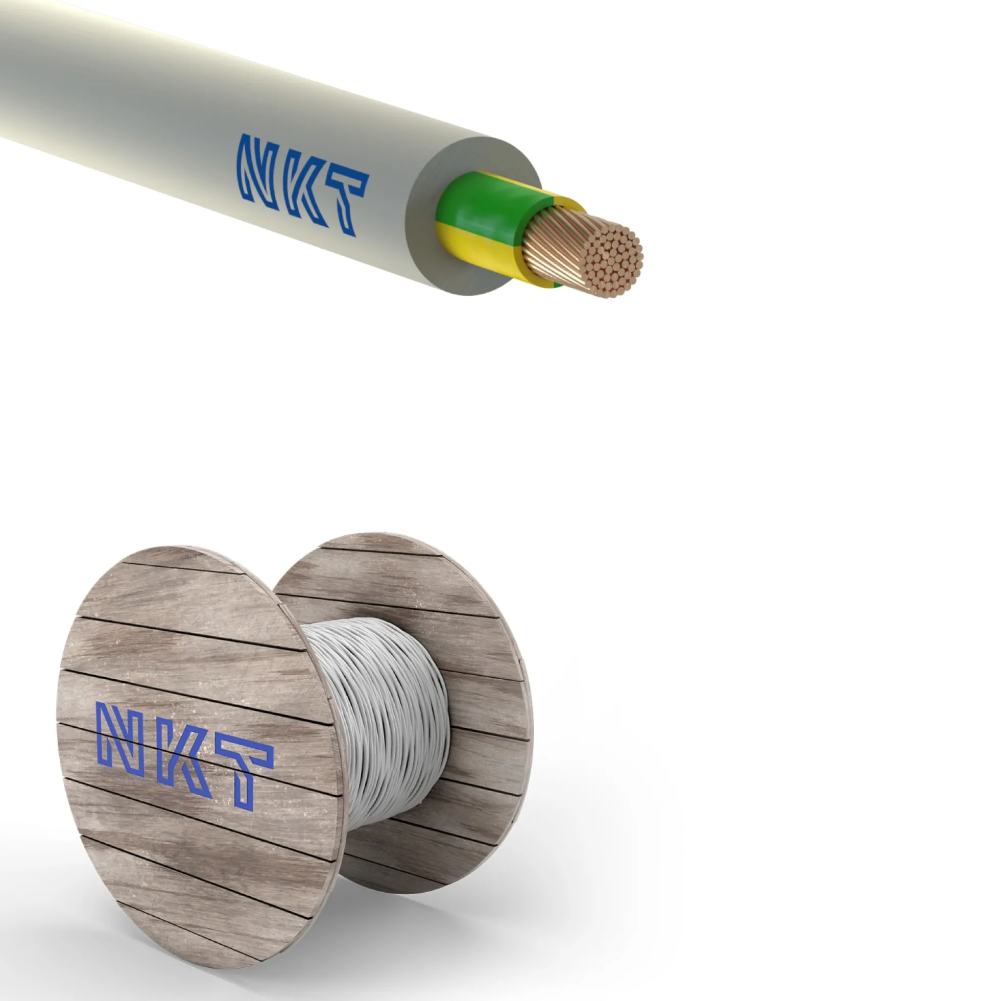 1G10 mm² Installationskabel halogenfri, NOIKLX® 90, afmålt pr. meter (klippes) – NKT